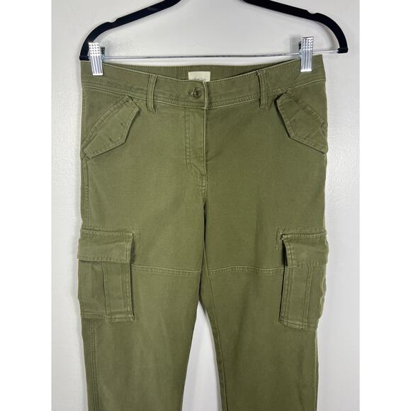 Aritzia Wilfred Free Women's 6 Pants Green Cargo Versatile Durable Spring Travel - Picture 2 of 7